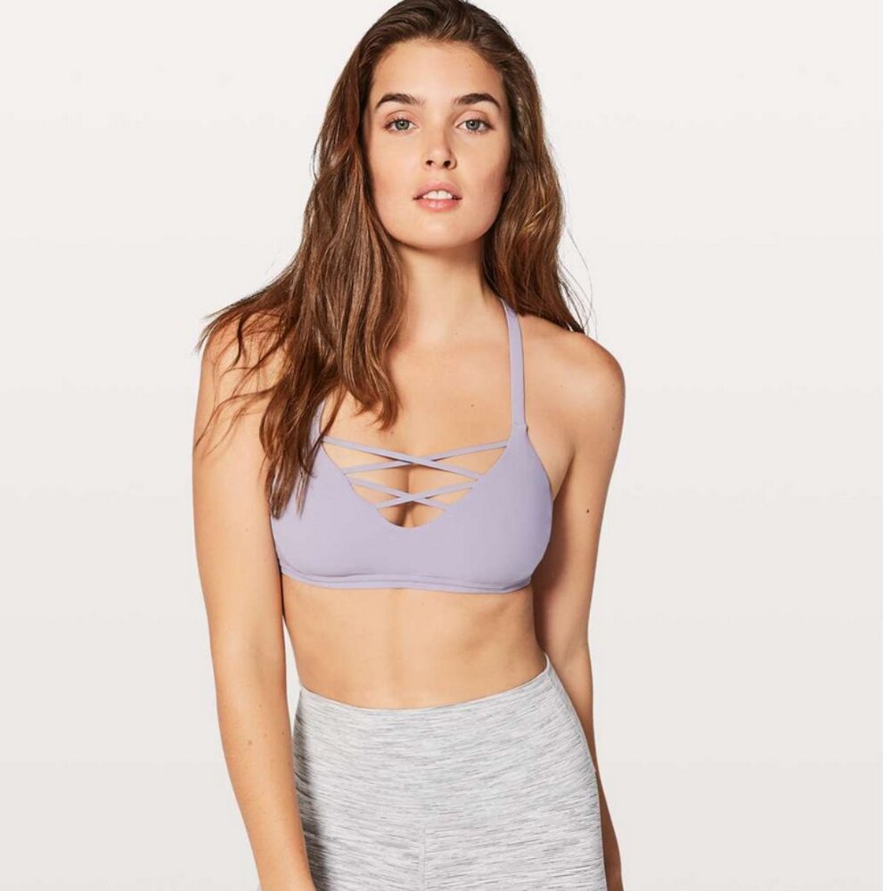 Lululemon Laced With Intent Bra, Lilac, Size: 6. Like new.